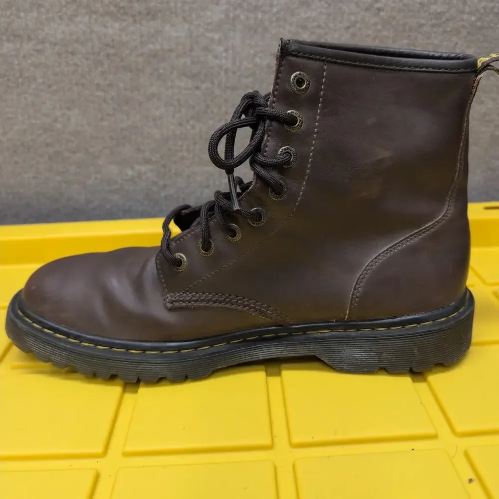 Dr Martens Awley Men's Brown Leather Boots Lace Up Size 13 M AW004